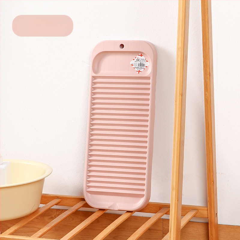 Βαθύς πλαστικός κάδος πλυσίματος με ενσωματωμένη επιφάνεια τριψίματος, vintage στυλ