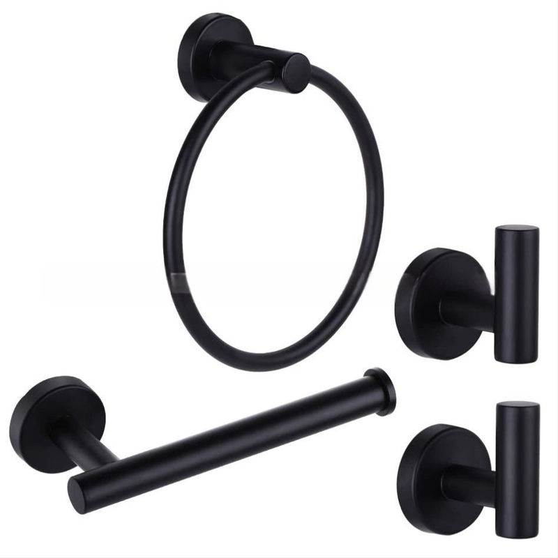 Комплект халки за кърпи от неръждаема стомана с Brushed завършек, носим товар до 30 кг, 1 слой, функция: съхранение (Материал: неръждаема стомана; Завършек: Brushed; Носим товар: 30 кг; Брой слоеве: 1; Функция: съхранение)