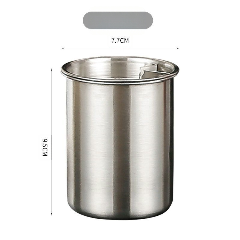 Nerūsējošā tērauda pepeljārs ar vāciņu – mājām un birojam, novērš pelnu izkliedi