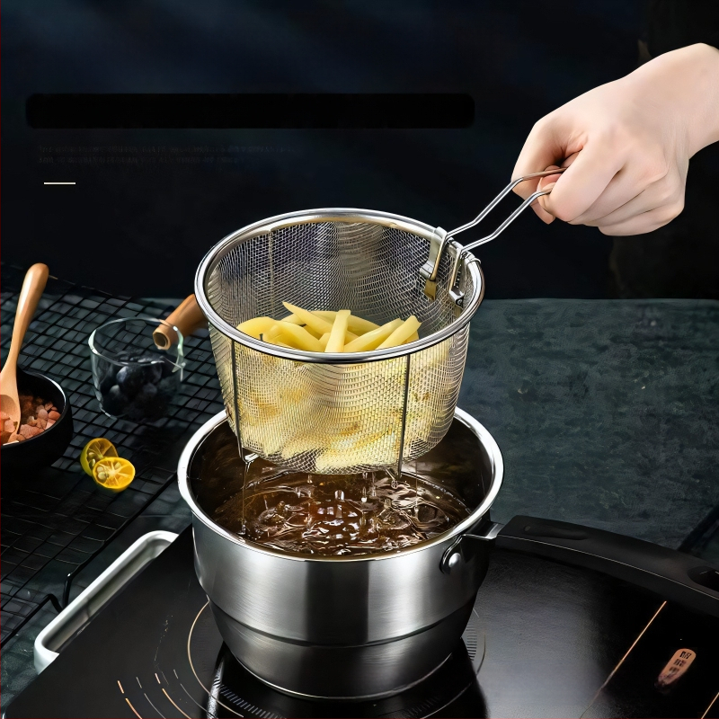 Πολυλειτουργική κατσαρόλα από ανοξείδωτο χάλυβα 304, διπλό πάτο, μεταλλικό καπάκι, κατάλληλη για όλες τις εστίες