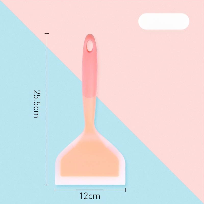 Leban spatulă de bucătărie din silicon — silicon alimentar, rezistent la temperaturi înalte, antiaderentă, anti-alunecare, protecție împotriva arsurilor