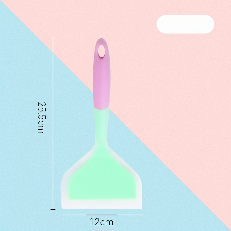 Leban spatulă de bucătărie din silicon — silicon alimentar, rezistent la temperaturi înalte, antiaderentă, anti-alunecare, protecție împotriva arsurilor