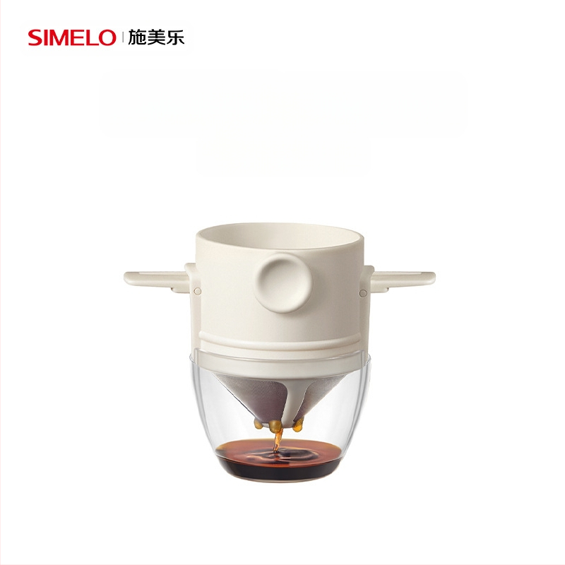 SIMELO pour-over kafijas filtrs no nerūsējošā tērauda 304, saliekams, mājas lietošanai