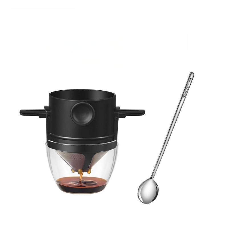 SIMELO pour-over kafijas filtrs no nerūsējošā tērauda 304, saliekams, mājas lietošanai