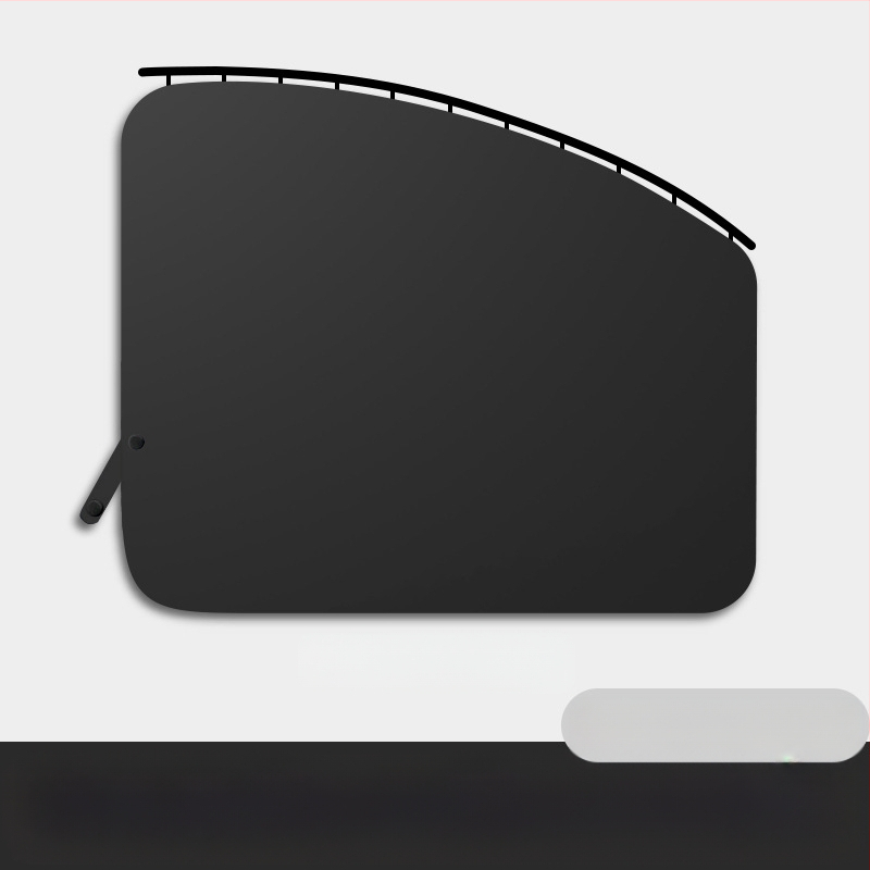 Κουρτίνα πίσω πλευρικού παραθύρου αυτοκινήτου με ράγα σκίασης, αδιαφανές πολυεστέρας, καθολική εφαρμογή, κρεμαστή εγκατάσταση