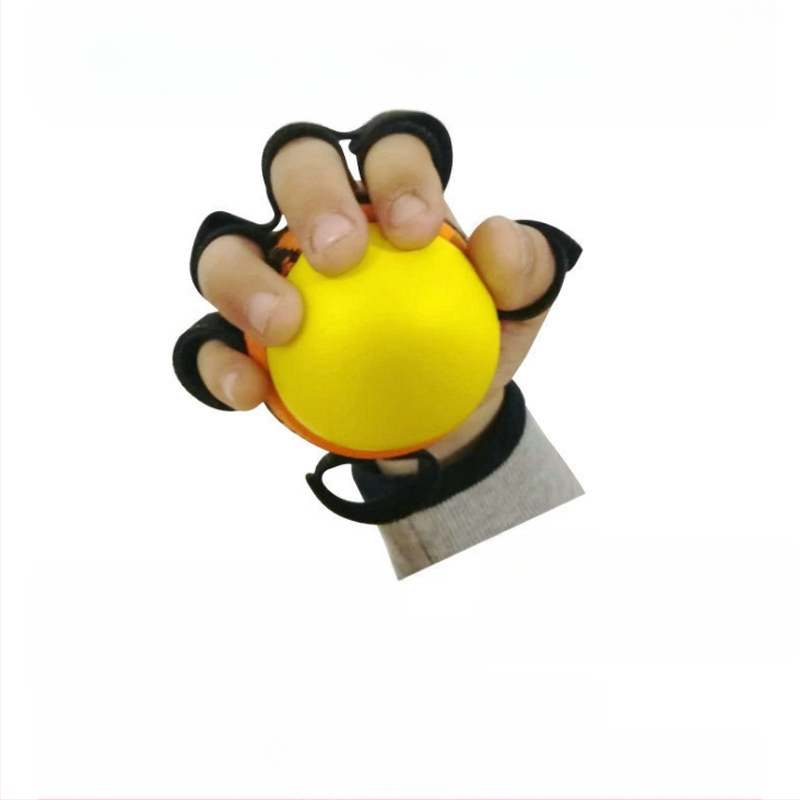 Μπαλάκι λαβής δακτύλων για ευλυγισία και αποκατάσταση, εξάρτημα εκγύμνασης χεριών με ελαστικό PU, αντίσταση 20 lb, κατάλληλο για ηλικιωμένους και παιδιά