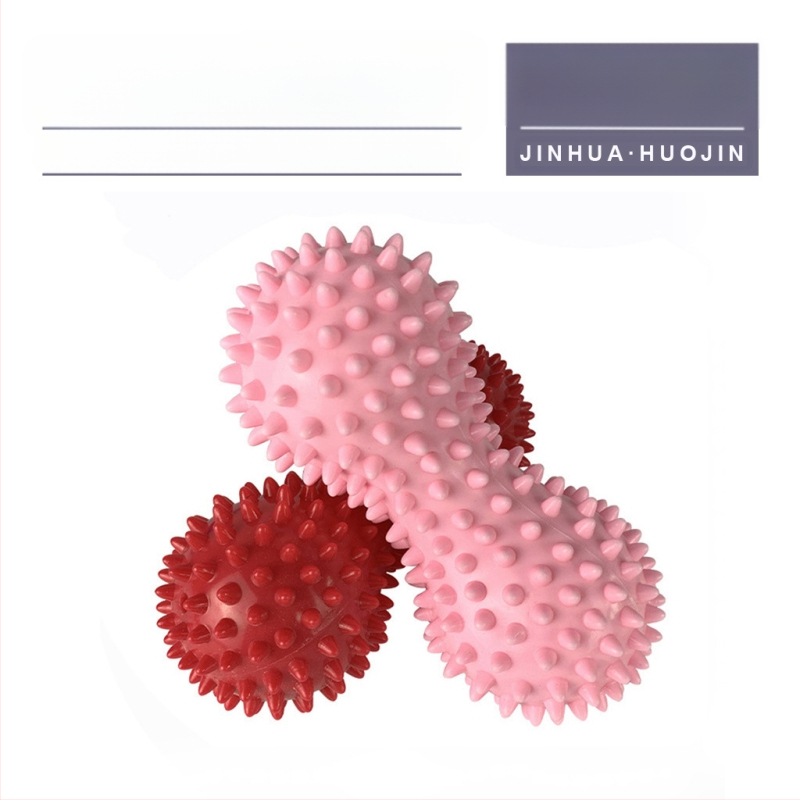 PVC masāžas bumba arahidforma fasciālai atslābināšanai un rehabilitācijai; piepūšama, 85 g, pielāgota apstrāde