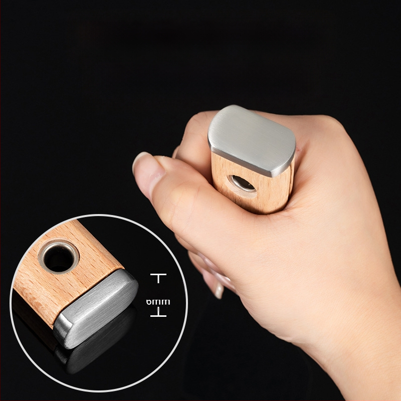 Шпакловъчен нож, японски стил, дебел лез от неръждаема стомана, дръжка от бук, тип плосък нож, за домашно декориране и почистване на пода