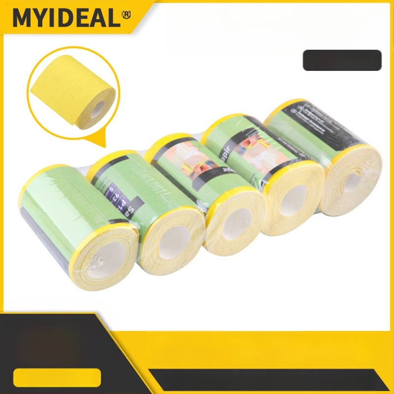 Pingrong ρολό γυαλόχαρτο με φλοκωμένη βάση και βελούδινο οπίσθιο μέρος — κατάλληλο για ξύλο, πλαστικά, ηλεκτρονικά, εξαρτήματα, ανοξείδωτο ατσάλι και ειδικά μέταλλα; χωρίς παραμετροποίηση