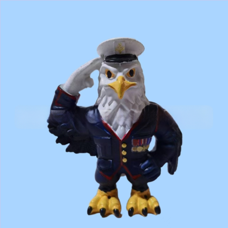 Διακοσμητικό γραφείου από ρητίνη – Αετός για Τιμή στους Βετεράνους, Στυλ Καρτούν, Δώρο για Ηλικιωμένους και Συναδέλφους