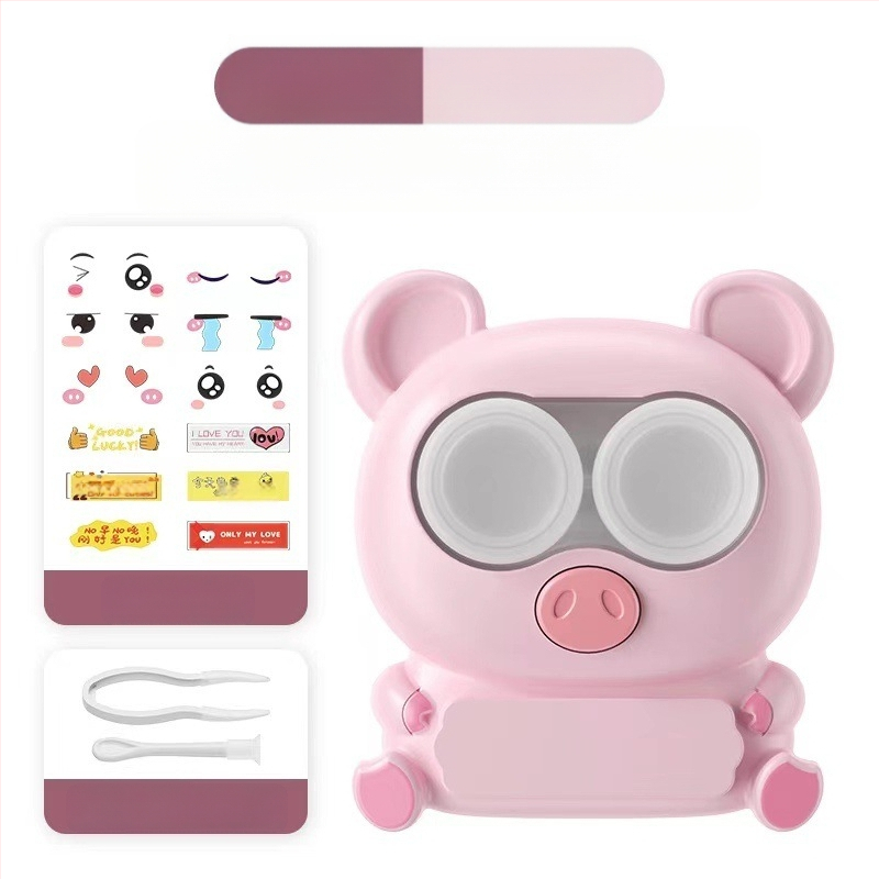 Умен домашен презареждаем почистващ уред за козметични контактни лещи – автоматично изплакване, стерилизация с ултравиолетова и синя светлина, Five Heroes