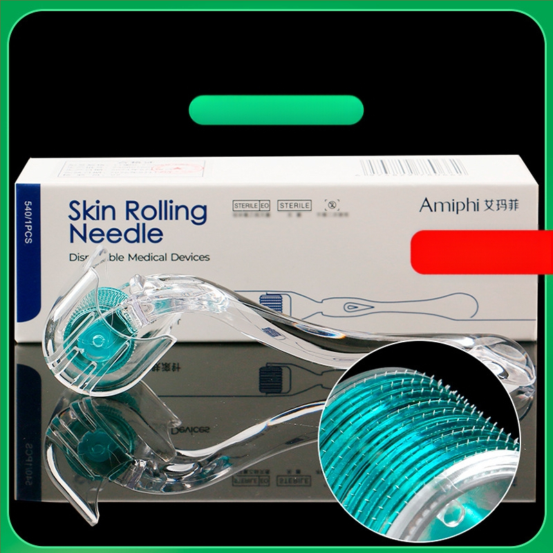 Emmawife μικροβελόνες ρολλέρ προσώπου – μη αποστειρωμένη συσκευή για ανάπλαση προσώπου και ανάπτυξη μαλλιών, αναβαθμισμένος υλικό χαμηλής διαπερατότητας, σκληρότητα μέτρια-σκληρή, έγκριση Susu equipment № 20200094.