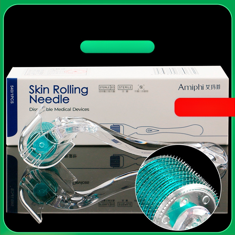 Emmawife μικροβελόνες ρολλέρ προσώπου – μη αποστειρωμένη συσκευή για ανάπλαση προσώπου και ανάπτυξη μαλλιών, αναβαθμισμένος υλικό χαμηλής διαπερατότητας, σκληρότητα μέτρια-σκληρή, έγκριση Susu equipment № 20200094.