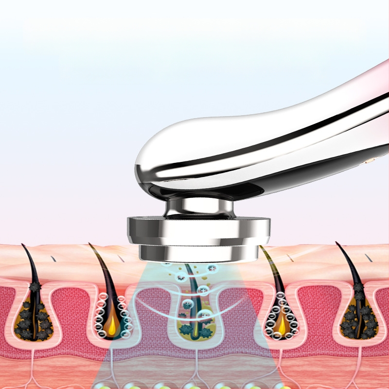 Mājas lietošanas sejas masāžas ierīce ar krāsu gaismas terapiju – ādas kopšana un atjaunošana, pārnēsājama, iekšējā 300–500 mAh baterija