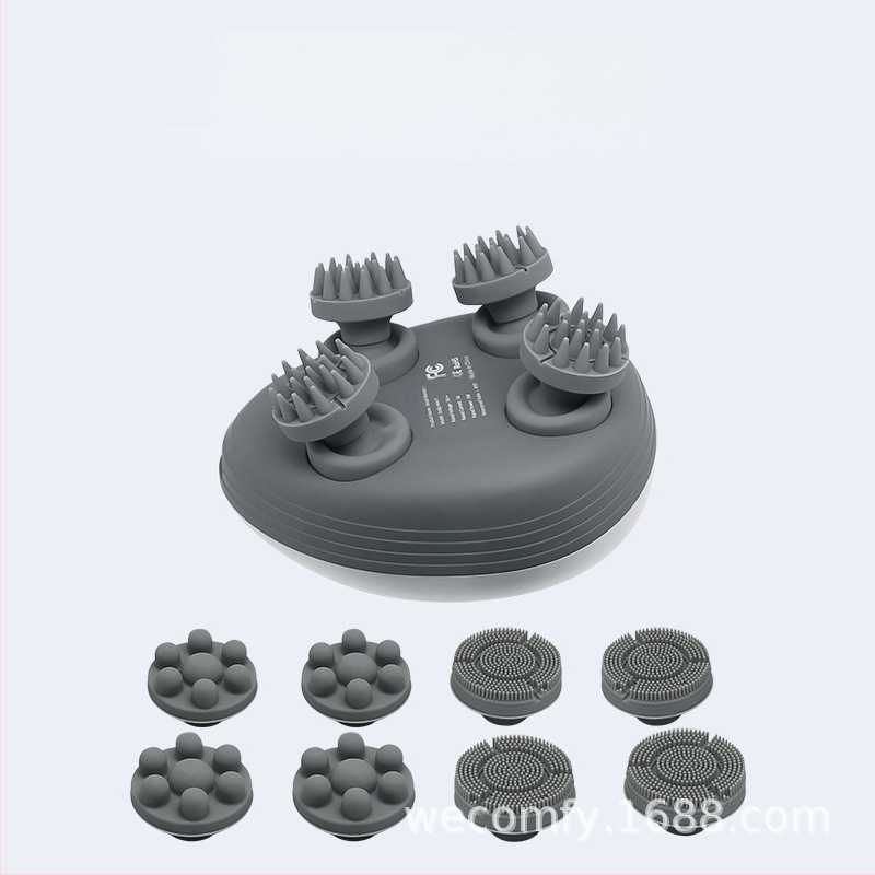 Uređaj za masažu ramena, vrata i vlasišta s vodootpornom glavom, USB napajanje, model sCalp mini-T, tehnike masaže: masaža, akupresura, gniječenje