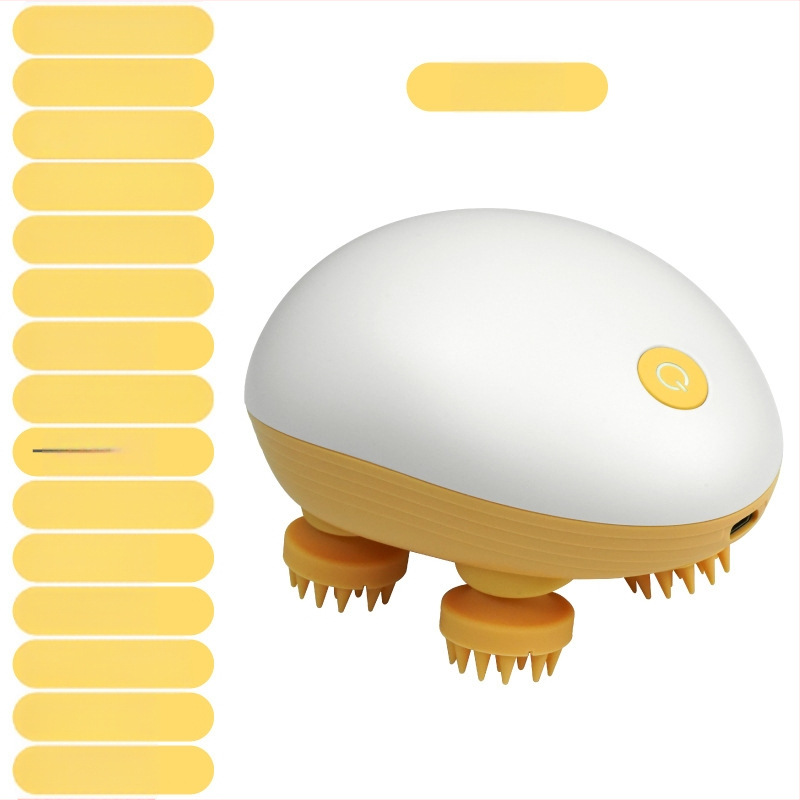 Uređaj za masažu ramena, vrata i vlasišta s vodootpornom glavom, USB napajanje, model sCalp mini-T, tehnike masaže: masaža, akupresura, gniječenje