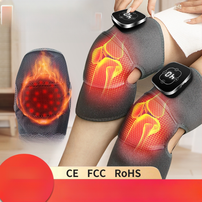 Mājas ceļgala, plecu un kakla apkures masieris ar inteliģentu temperatūras kontroli (5V, 7W, 40–60°C, 204 g)