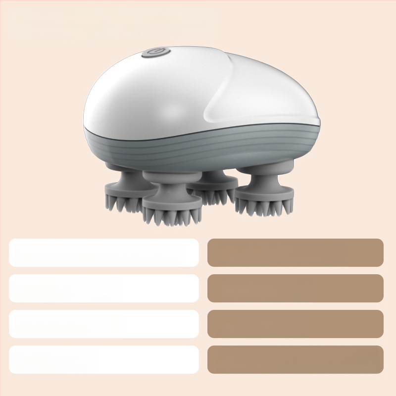 Masazer za glavu s kandžom – masaža tipa hnetenja, punjiva baterija, upravljanje gumbom – Medhalley K103