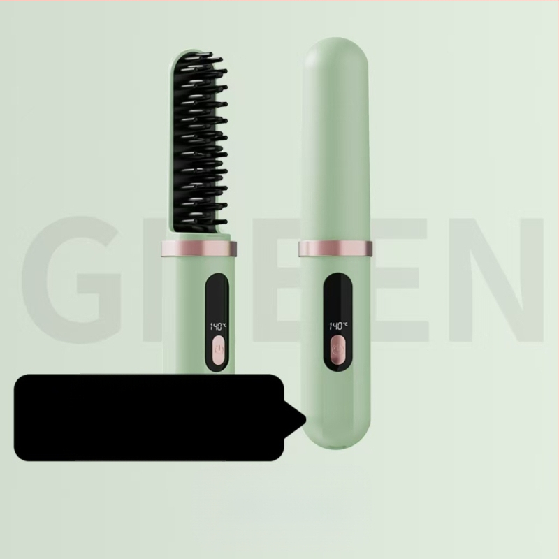 Bezvadu jonizējošā matu taisnošanas un veidošanas ķemme, 3-in-1 keramikas apkures elements, LCD displejs, 15–30W, apkures elementa diametrs ≥31 mm