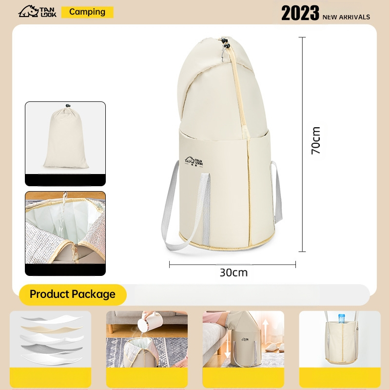 Πτυσσόμενος κάδος μπάνιου ποδιών, από νάιλον ύφασμα, πτυσσόμενος σχεδιασμός, μάρκα Discovery, για ενήλικες