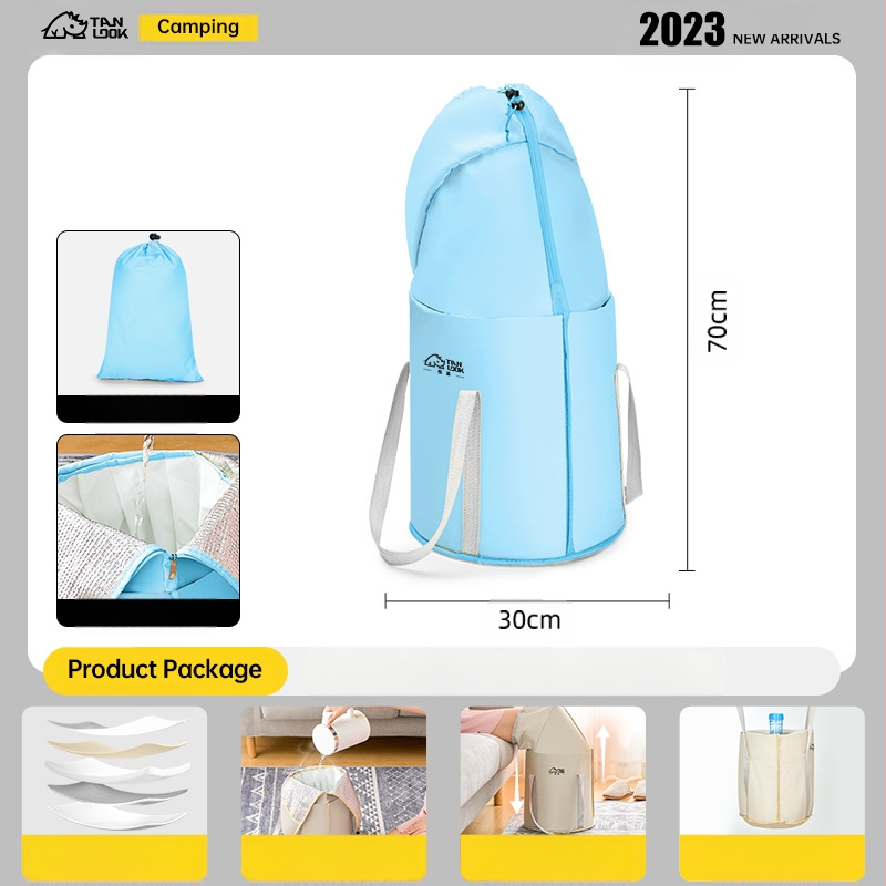 Πτυσσόμενος κάδος μπάνιου ποδιών, από νάιλον ύφασμα, πτυσσόμενος σχεδιασμός, μάρκα Discovery, για ενήλικες