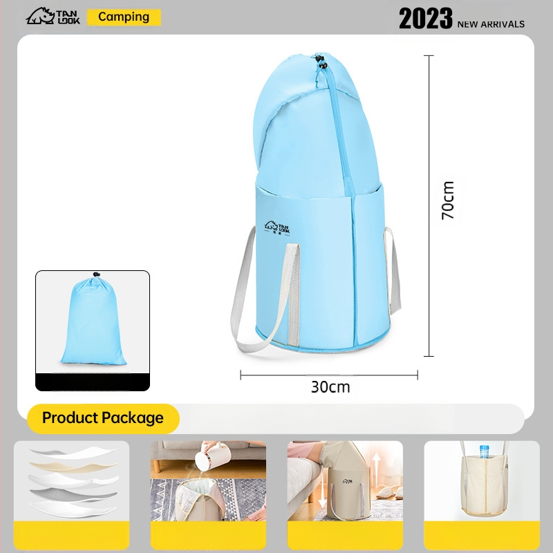 Πτυσσόμενος κάδος μπάνιου ποδιών, από νάιλον ύφασμα, πτυσσόμενος σχεδιασμός, μάρκα Discovery, για ενήλικες