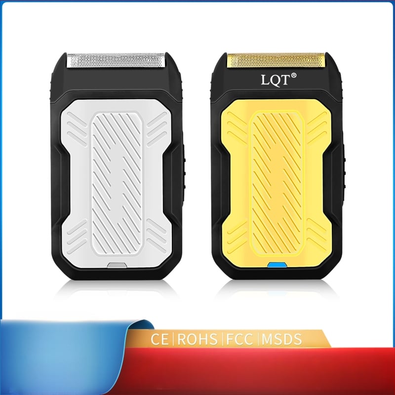 Ηλεκτρικό ξυριστικό με 1 κεφαλή επαναλαμβανόμενης κίνησης, αναδυόμενο συμπαγές σχέδιο για ταξίδια, ενσωματωμένη μπαταρία 500–800 mAh, αυτονομία άνω των 60 λεπτών, επαναφορτιζόμενο