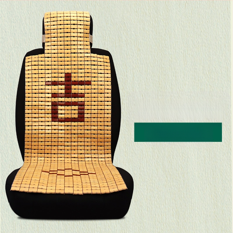 Chladić jastučić za auto, ručno pleten od bambusovih pločica, za prednja sjedala, monolitni dizajn