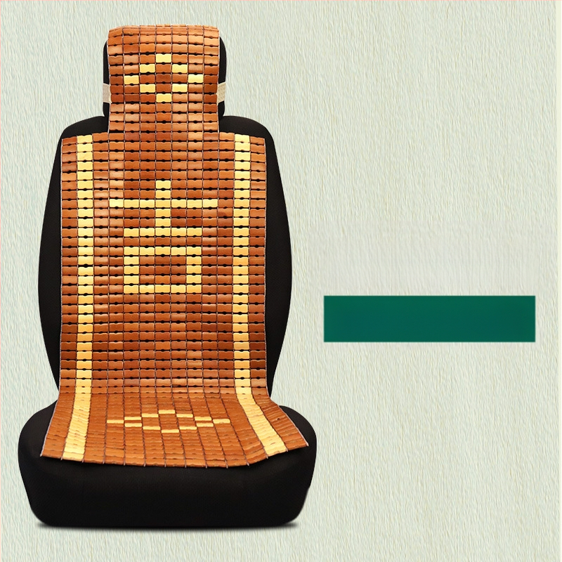 Chladić jastučić za auto, ručno pleten od bambusovih pločica, za prednja sjedala, monolitni dizajn