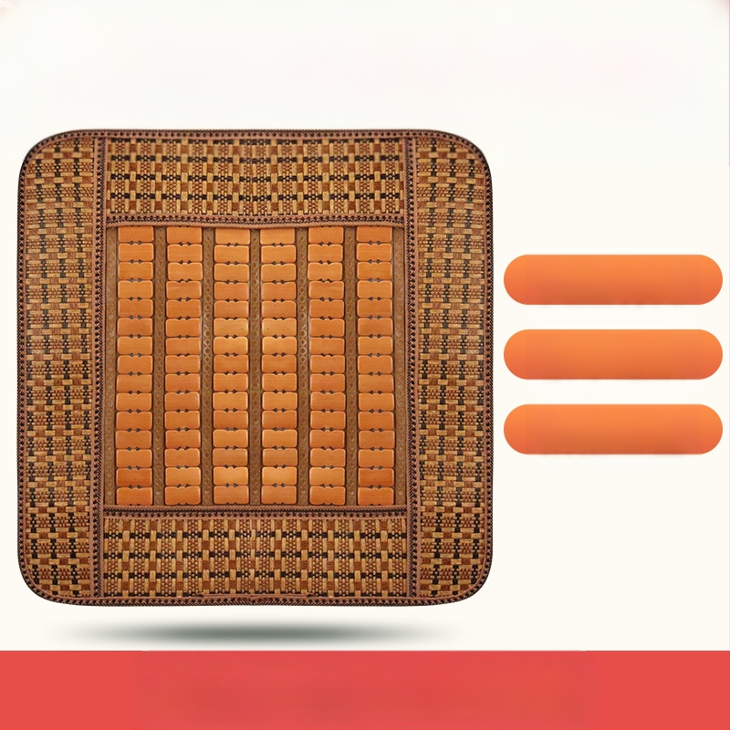 Chladić jastučić za auto, ručno pleten od bambusovih pločica, za prednja sjedala, monolitni dizajn