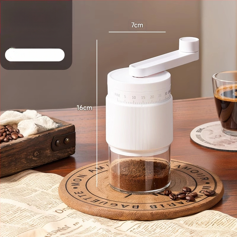 Χειροκίνητος μύλος καφέ για οικιακή χρήση – μοντέρνος μινιμαλιστικός σχεδιασμός, δυνατότητα προσαρμογής της επεξεργασίας κόκκων