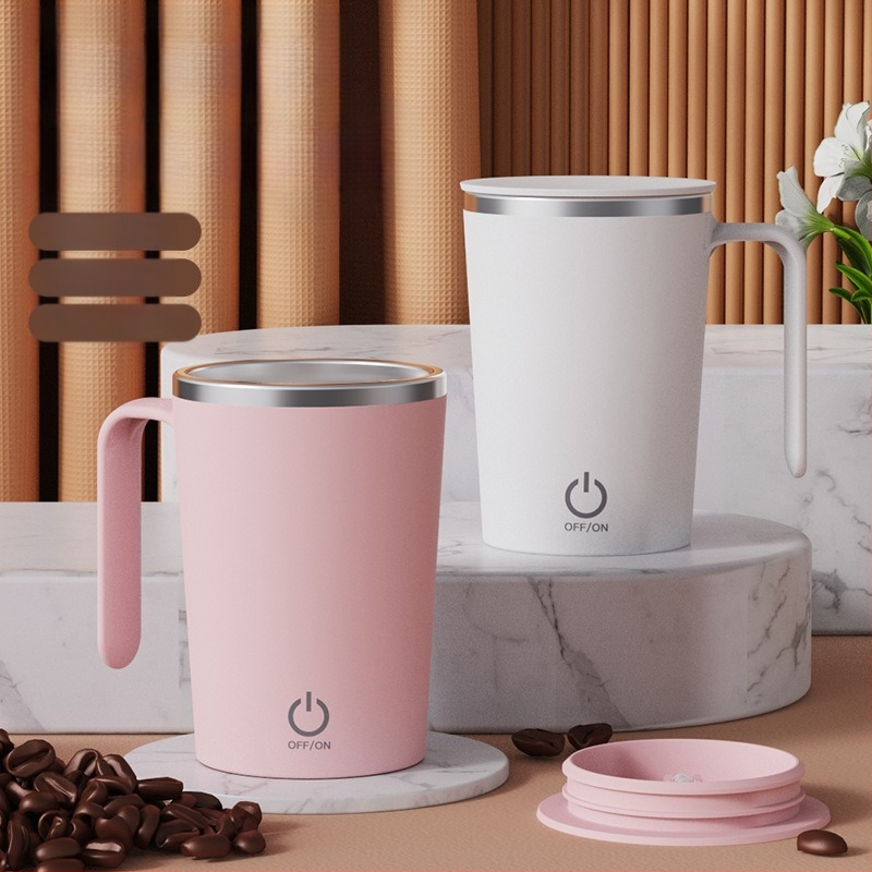 Φορτιζόμενο μέσω USB φορητό κύπελλο καφέ με αυτόματη ανάδευση
