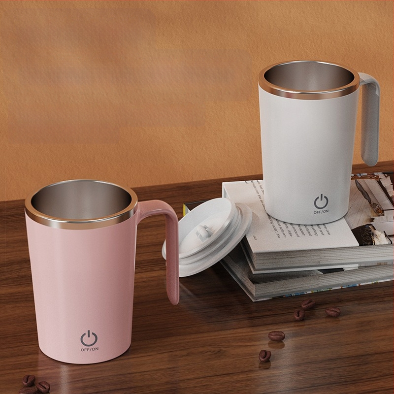 Φορτιζόμενο μέσω USB φορητό κύπελλο καφέ με αυτόματη ανάδευση