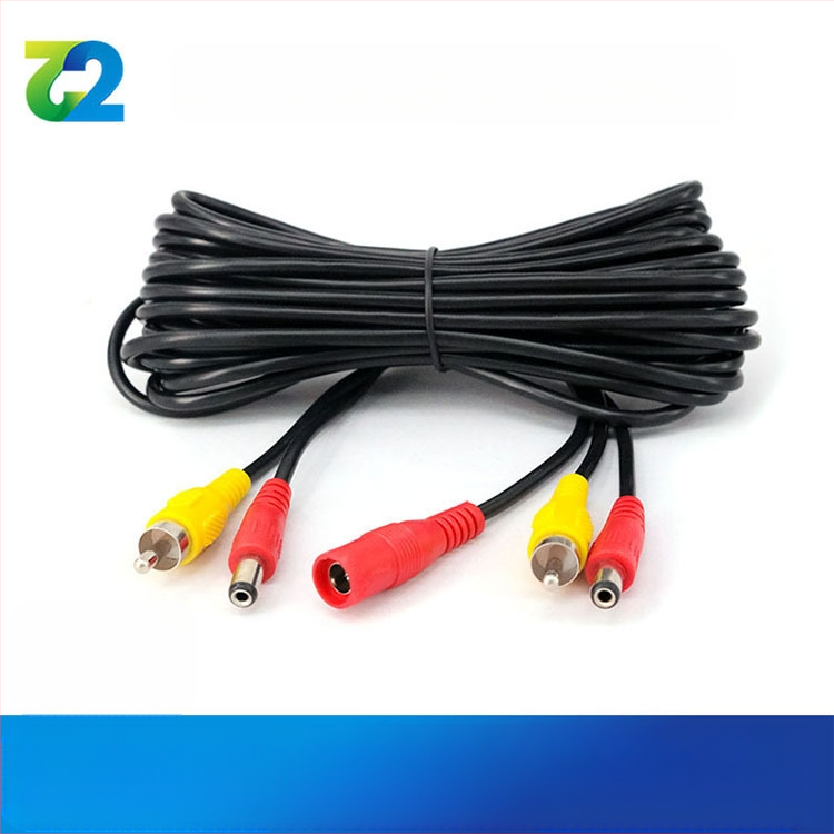 Αυτοκινήτου AV/DC καλώδιο επέκτασης ήχου με Lotus Head, 2→3, PVC περίβλημα, ROHS πιστοποιημένο