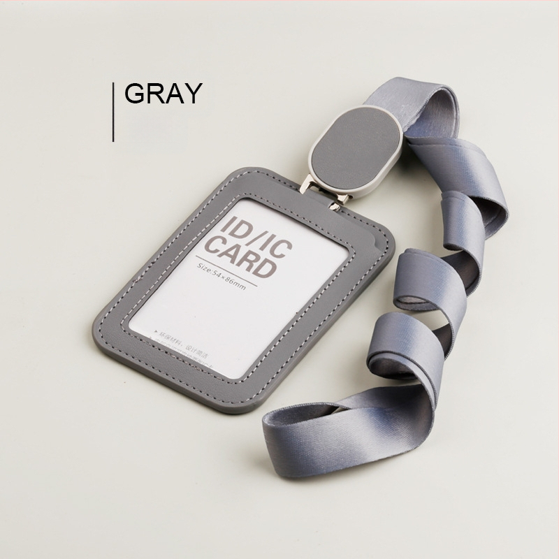 Ādas kartes turētājs darba identifikācijas kartei, mūsdienīgā minimālisma stilā