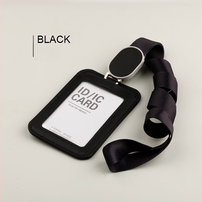 Ādas kartes turētājs darba identifikācijas kartei, mūsdienīgā minimālisma stilā