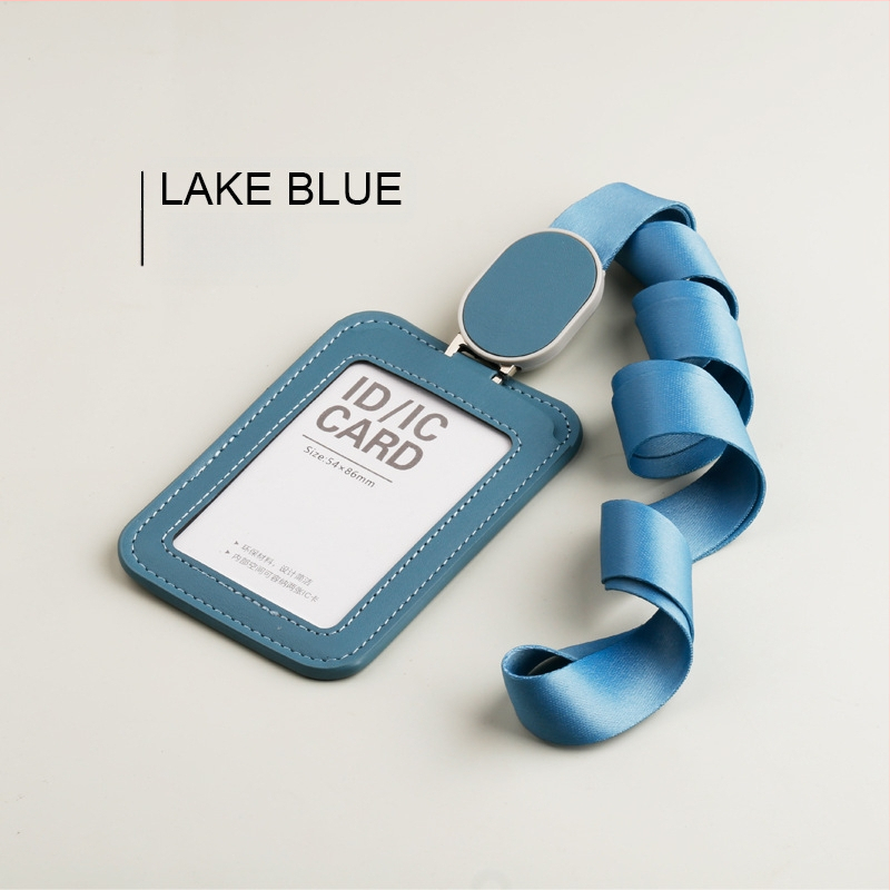 Ādas kartes turētājs darba identifikācijas kartei, mūsdienīgā minimālisma stilā