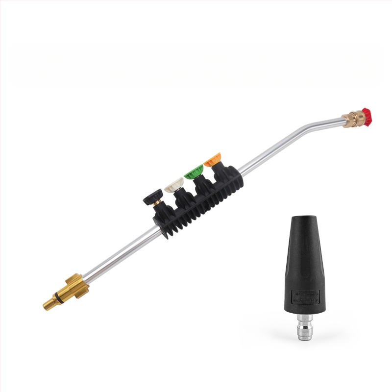 Augsta spiediena automašīnu mazgāšanas pistole, galva un rokturis no inženierplastmasām, izsmidzināšanas attālums 2 m, ūdens spiediens 160 bar / 2320 psi