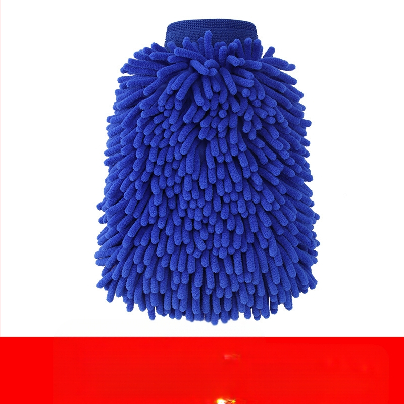 Auto mazgāšanas cimdi ar pūkstošu chenille un korāla fleece, ūdensnecaurlaidīgi, 120 g