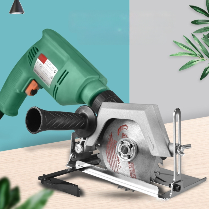 Многофункционален комплект приставки за електрически инструменти (Материал: ABS + метал; Съвместим с бормашини, циркулярни триони, ударни машини, реципрочни триони, резачки и ъглови шлайфи)