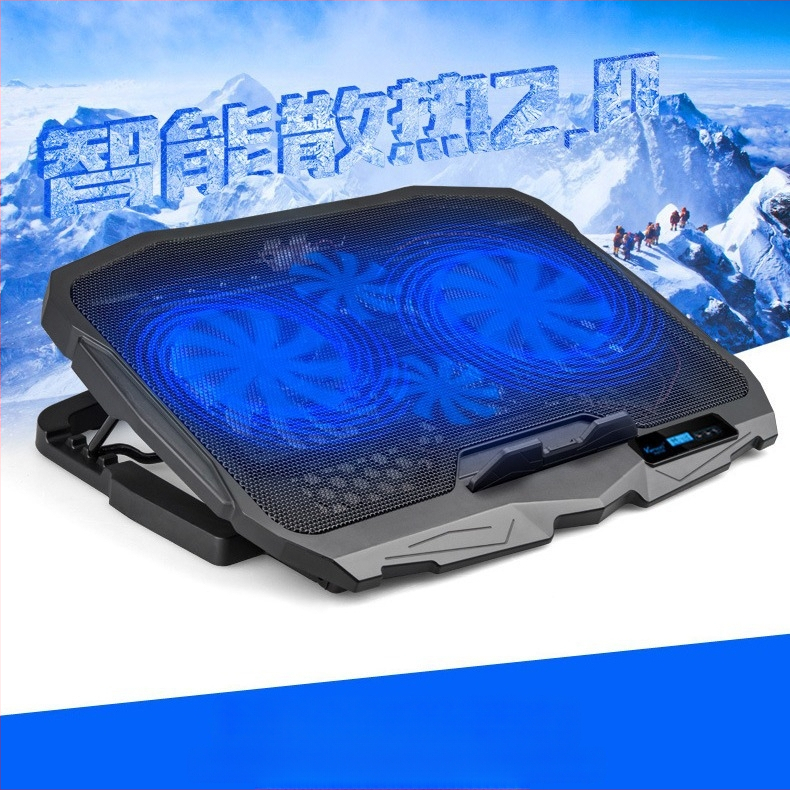 Ноутбук охладител N98 със 4-скоростен регулируем вентилатор, пластмасова основа