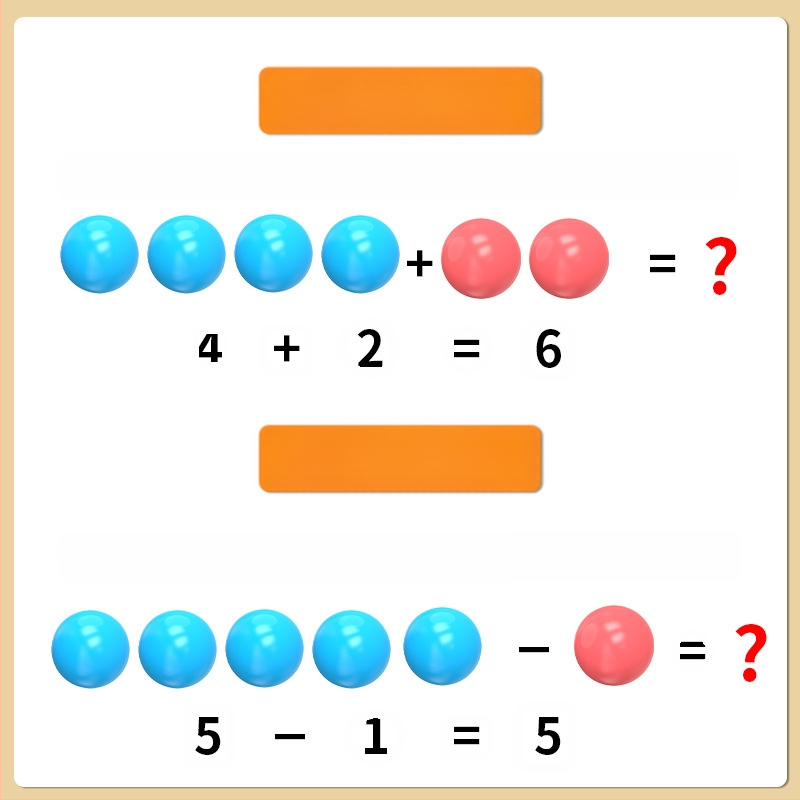 Youcai пластмасови броещи топчета за начална математика – учебни помагала за задачи по вероятности