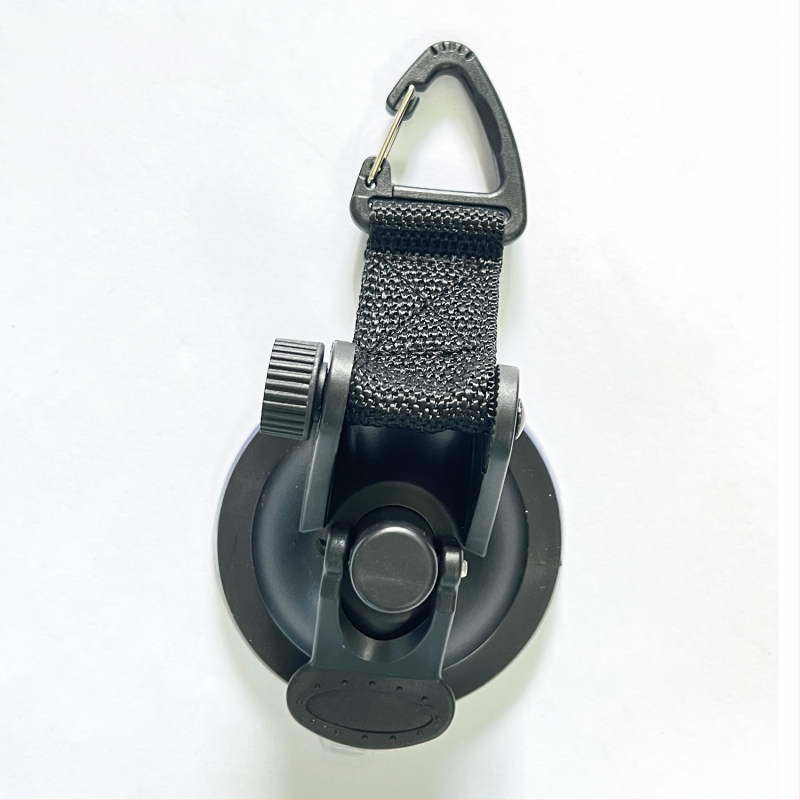 Кука с вакуум за палатка за автомобил, сърцевидна форма, ABS + нейлонова лента, носимост до 10 кг