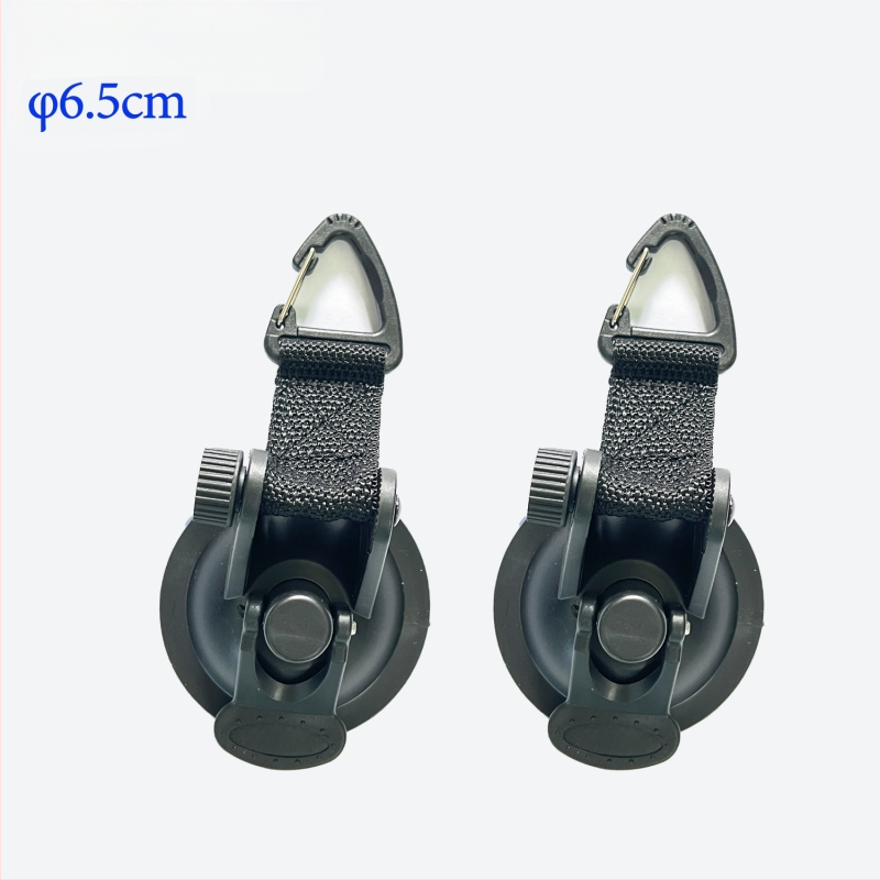 Кука с вакуум за палатка за автомобил, сърцевидна форма, ABS + нейлонова лента, носимост до 10 кг