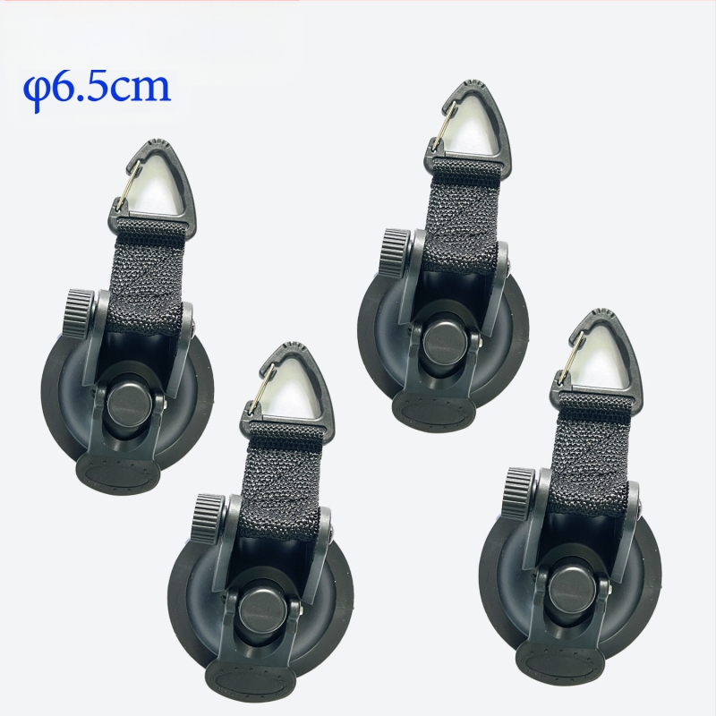 Кука с вакуум за палатка за автомобил, сърцевидна форма, ABS + нейлонова лента, носимост до 10 кг