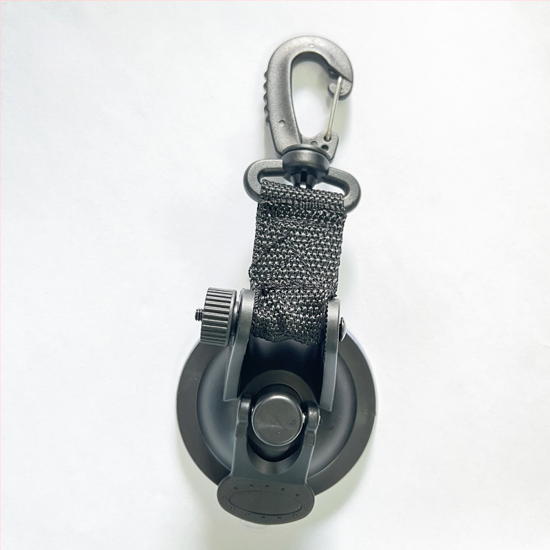 Кука с вакуум за палатка за автомобил, сърцевидна форма, ABS + нейлонова лента, носимост до 10 кг