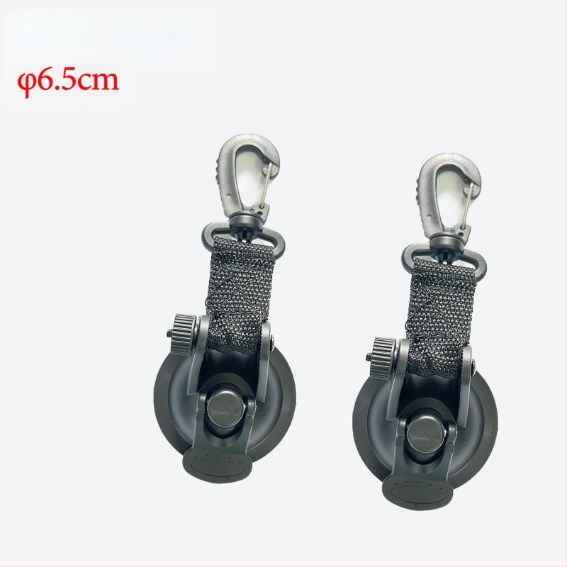 Кука с вакуум за палатка за автомобил, сърцевидна форма, ABS + нейлонова лента, носимост до 10 кг