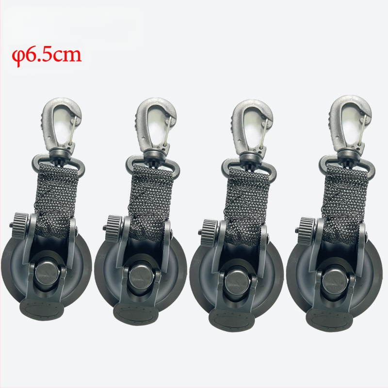 Кука с вакуум за палатка за автомобил, сърцевидна форма, ABS + нейлонова лента, носимост до 10 кг