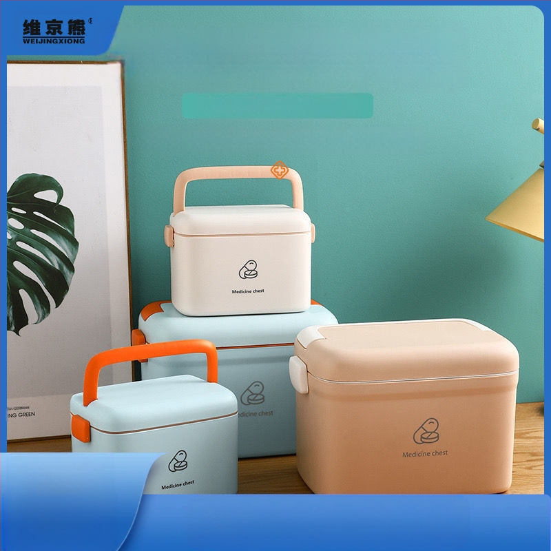 Θήκη αποθήκευσης φαρμάκων, μεγάλης χωρητικότητας, πολυεπίπεδη κατασκευή, φορητή, ABS υλικό