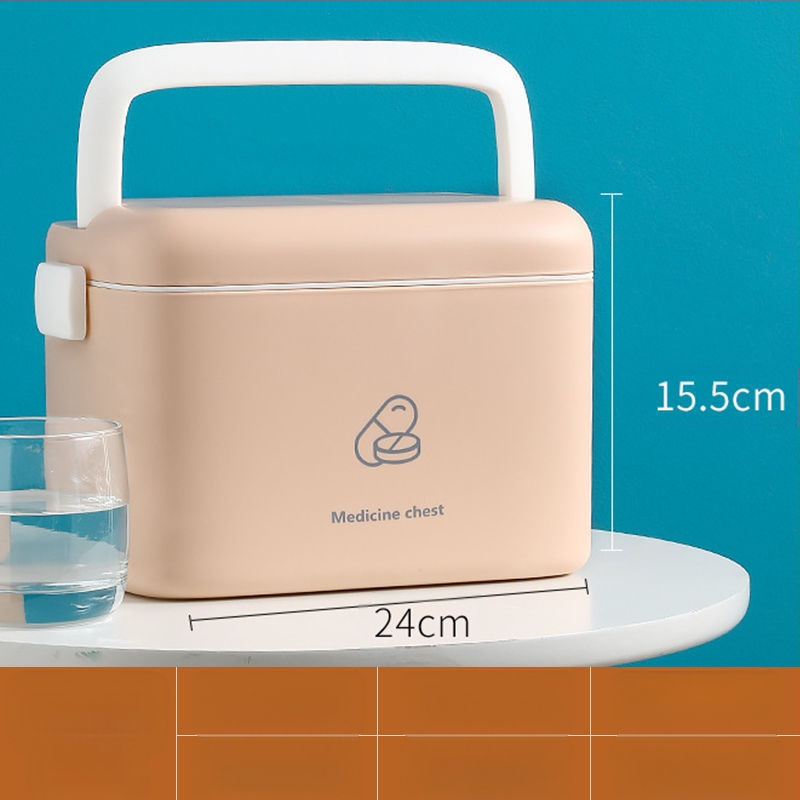 Θήκη αποθήκευσης φαρμάκων, μεγάλης χωρητικότητας, πολυεπίπεδη κατασκευή, φορητή, ABS υλικό